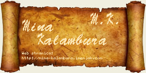 Mina Kalambura vizit kartica